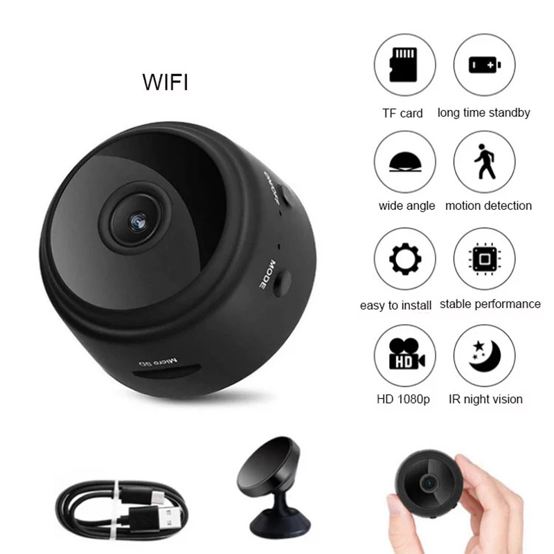 A9 Mini Camera 1080P HD, шөнийн хараатай дуу дүрс бичих Wireless хяналтын камер