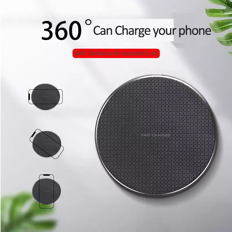 Утасгүй цэнэглэгч 10W Wireless fast Automatic smart charger for iphone11 12 13 for huawei for samsung